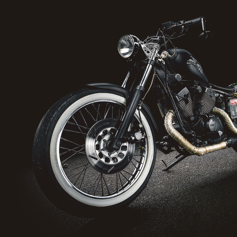 Motorcyle with wheel restoration